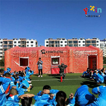 Outdoor simulation inflatable fire tent exercise life-saving fire escape house publicity safety education drill props