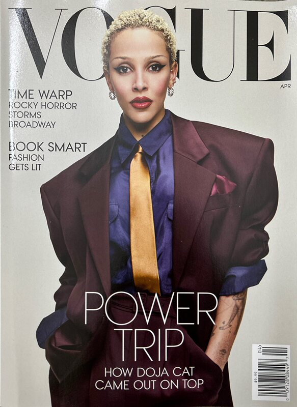 In Stock Vogue April 2026 American Edition Fashion and Beauty Women's Magazine Doja Cat (Bean Pod Cat) Cover