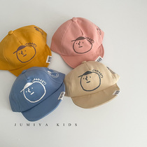 ins Korean baby hat infant sun-shading duck tongue cap short eatery spring and autumn foreign air thin baby baseball cap tide