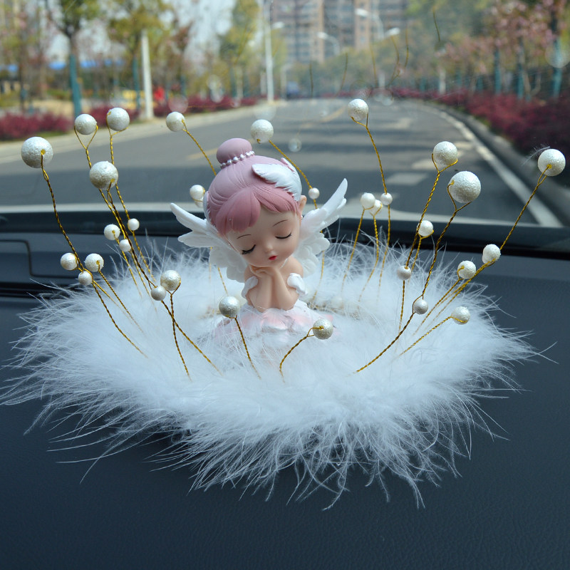 車内装飾品完全コレクション 2025年新作高級車センターコンソール装飾品 - 女神スタイル - アニーベイビー