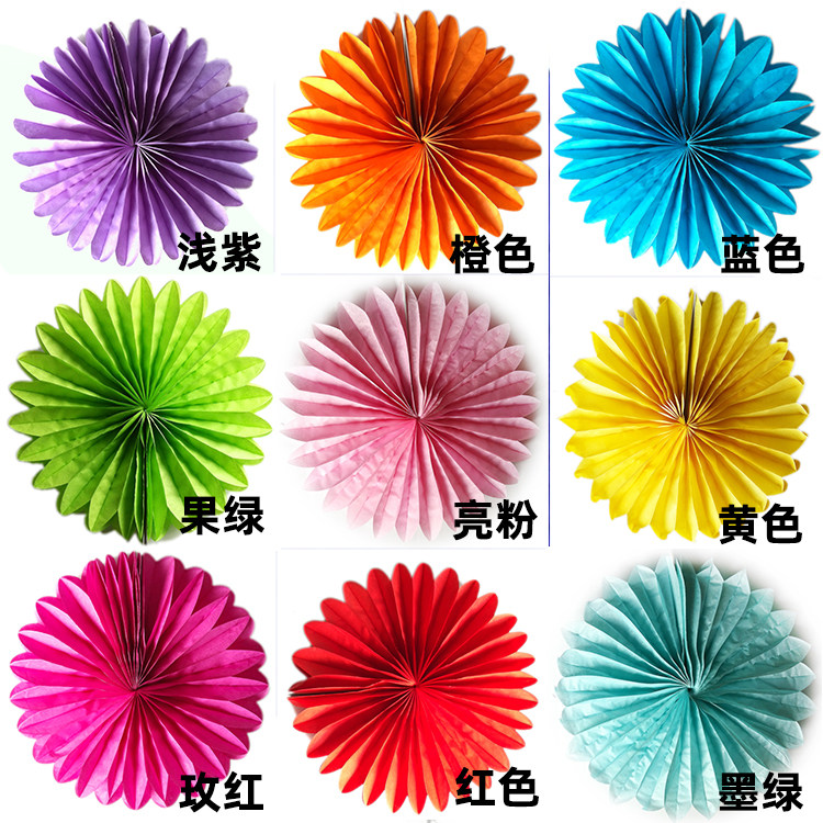 Shenzhen Special Price Party Supplies Birthday Party Wedding Home Wedding House Decoration Arrangement Laflower Snowflake Paper Fan Triple