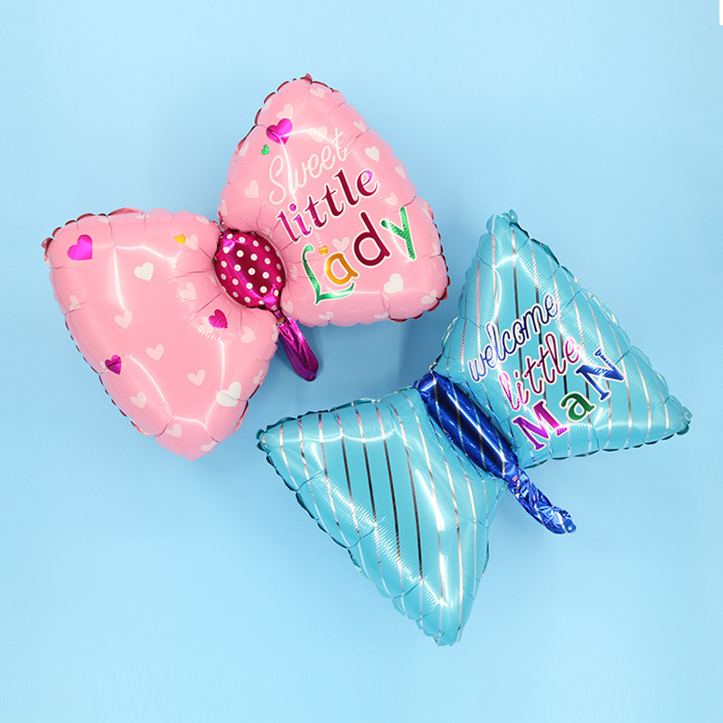 Butterfly Knot Styling Aluminum Foil Children Girl Girlfriend Birthday Hotel Placement Background Wall Loving Aluminum Film Balloon