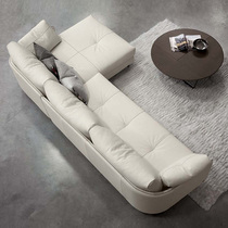 Van Da Genuine Leather Sofa Head Layer Cow Leather Noble Princess Black Sofa Modern Brief Postmodern Light Lavish Nordic Leather Sofas