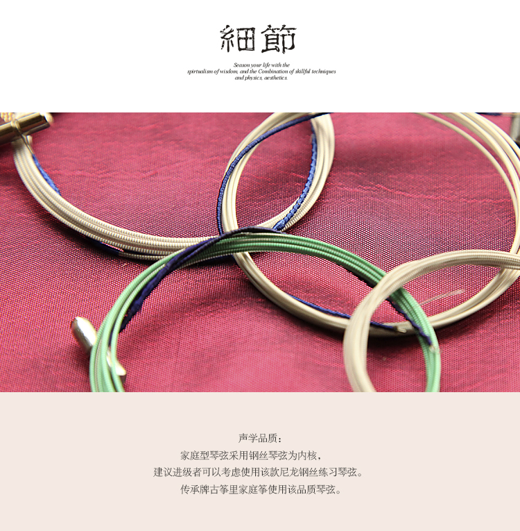 Thẻ kế thừa Chuỗi gia đình Guzheng loại nhạc cụ chung Chuỗi Một chuỗi 21 chuỗi 833042 - Phụ kiện nhạc cụ dây đàn elixir