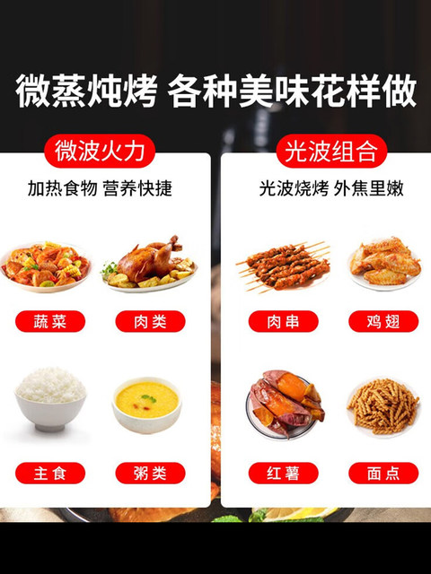 Galanz light wave oven household flat microwave oven G80F23SP-M8 (SO) genuine stainless steel knob new style