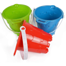 Childrens beach toys with large buckets playing sand tools beach bucket castle mold sand carving mold