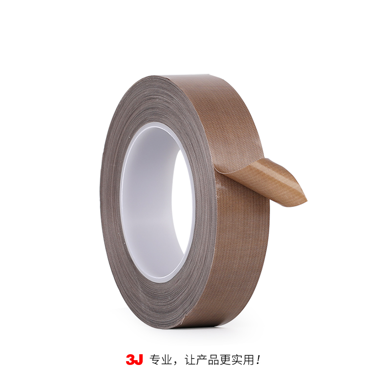 Băng keo Teflon 3J730 Băng keo chịu nhiệt độ cao chống bỏng vải cách nhiệt Máy hàn vải nhiệt độ cao Băng keo Teflon mở rộng 50 mét băng keo chịu nhiệt 3m