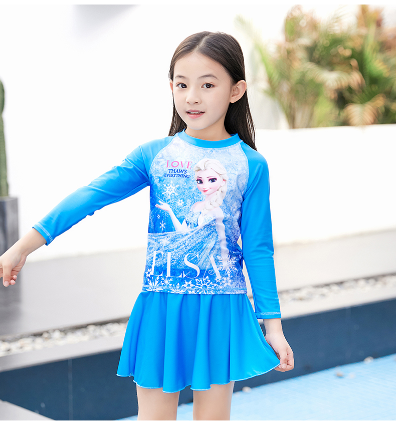 Đồ bơi trẻ em Disney nữ phụ nữ bé gái váy chia nhỏ đồ bơi bé trai lớn công chúa đồ bơi - Bộ đồ bơi của Kid bộ đồ bơi trẻ em