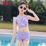 Xtep, детский раздельный купальник, модный комплект, 3 предмета, городской стиль, подходит для подростков, в западном стиле