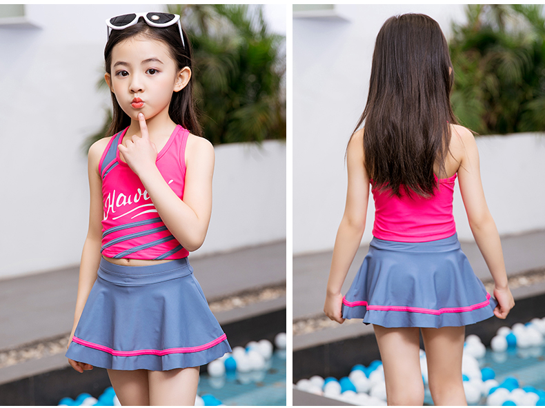 Áo tắm cho trẻ em gái Chia bé trong váy bé trai công chúa váy boxer bảo thủ che bụng đồ bơi bé gái mua do boi cho be