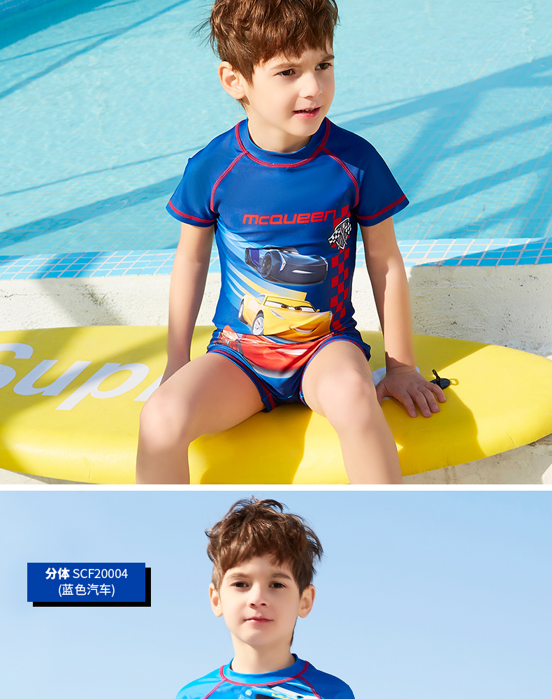 Disney Children Swimsuit Boys Xiêm chia kem chống nắng áo tắm Big Boy bé Cartoon Spider-Man áo tắm đồ bơi cho be gái 8 tuổi
