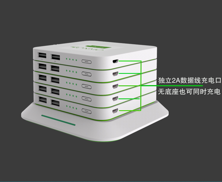 Mô-đun STX mới sạc nhanh kết hợp mô-đun sạc không dây và sạc kho báu siêu năng lực di động công suất lớn LED năng lượng mặt trời