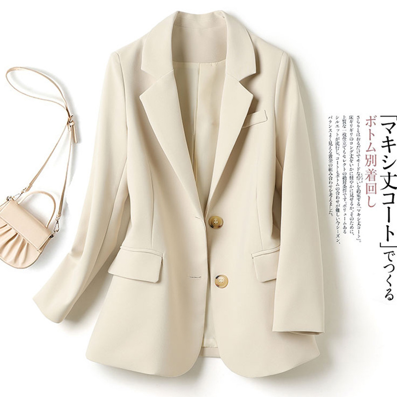 High-End Brand Surplus from Foreign Trade, Spring/Autumn Two-Button Lapel Blazer Jacket from Mall Counters High-End Brand Surplus from Foreign Trade, Spring/Autumn Two-Button Lapel Blazer Jacket from Mall Counters