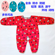 Bottom baby babys full body dirty connea clothes baby waterproof crotch crawl speed dry long sleeves and wear hacks