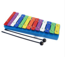 ORF percussion Childrens teaching aids Toy gift Steel sheet piano color 13-tone aluminum plate piano knock piano