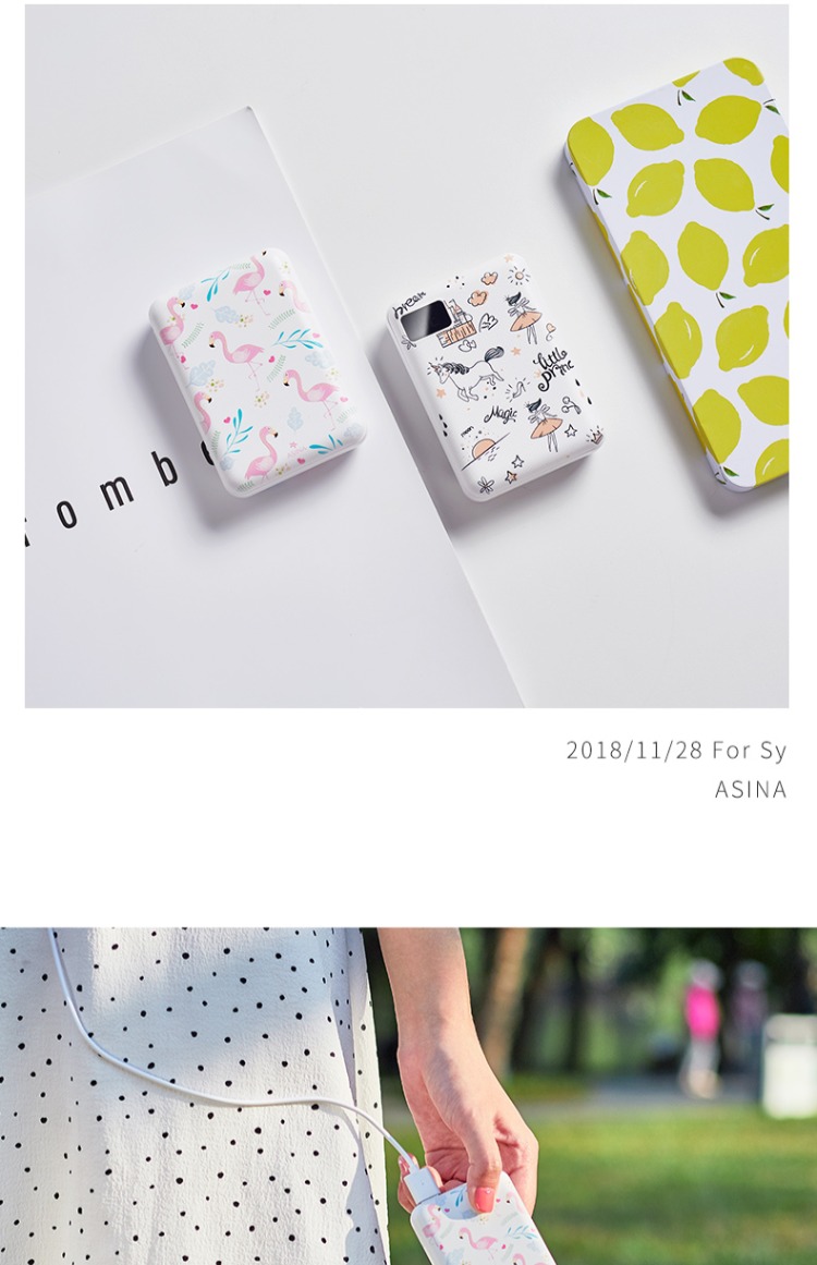 Nhỏ, di động sạc kho báu mỏng nữ phim hoạt hình quả táo 7 8 6 cô gái dễ thương nhanh phí điện thoại di động x Mini kê OPPO điện thoại Huawei tế bào Oki kho báu phổ 10.000 mA 6s dung lượng cao - Ngân hàng điện thoại di động sạc dự phòng remax 10000mah