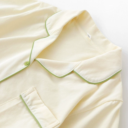 Свежая цветная летняя хлопковая пижама, хлопковые шорты для отдыха, хлопковый комплект, простой и элегантный дизайн