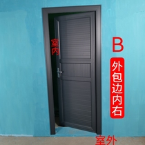 Alliage daluminium pur Door Engineering Door Spray Wall Thickness Courtyard Door Storage Compartment Door Door Full Buttoned Board Bath Thickened Wear