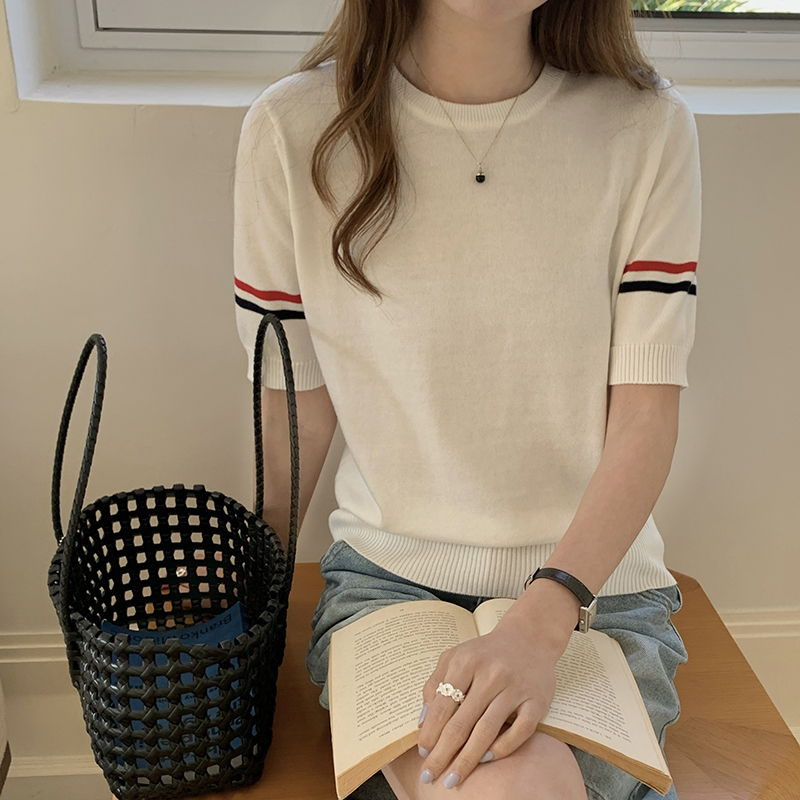 Tommy Xikaili Round Neck Pure Cotton Short-Sleeve T-Shirt 2026 New Summer Cotton Half-Sleeve Women's Half-Sleeve Base Shirt
