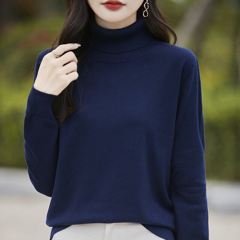 Tommy Xikaili Turtleneck Sweater Women's Pure Cotton Knitwear 26 Autumn and Winter Warm Knitted Base Shirt All-Cotton Top Tommy Xikaili Turtleneck Sweater Women's Pure Cotton Knitwear 26 Autumn and Winter Warm Knitted Base Shirt All-Cotton Top