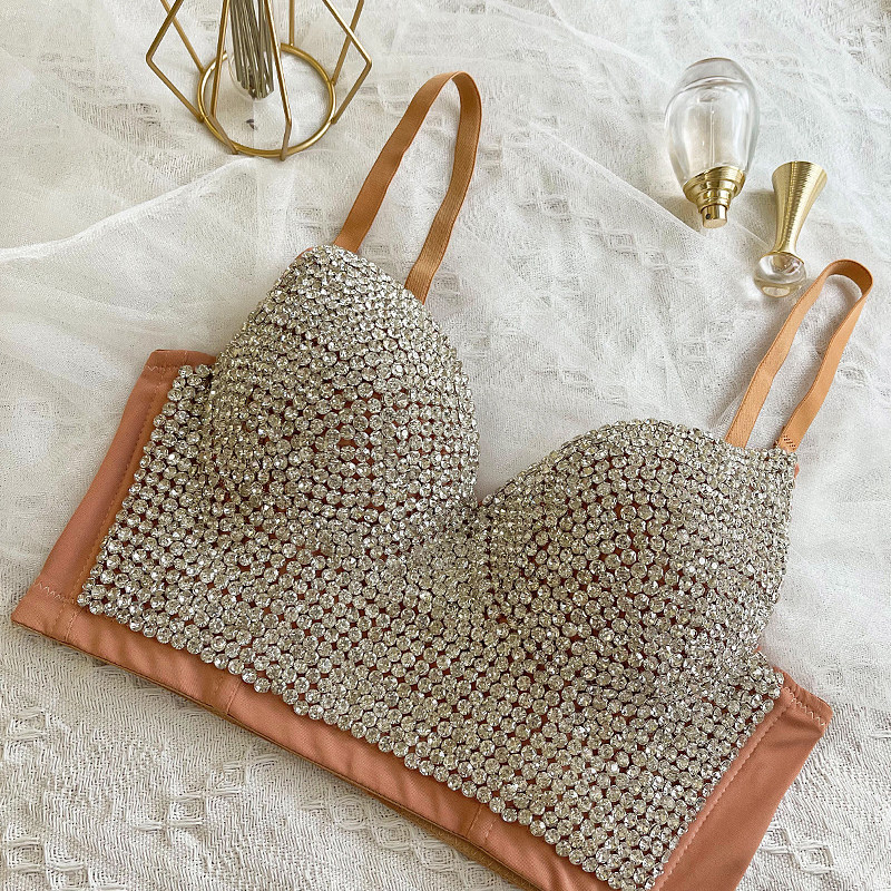 Full Star Extravagant Bra Sexy Trampoline Nightlingerie to gather anti-slip Chest Lady Corset External Wearing Harness