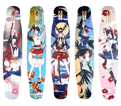 2021 New Meow Board 5 generation five-generation long board nine-tailed cat demon Nara don't pressure inflammation dog skateboard dance board maple wood import