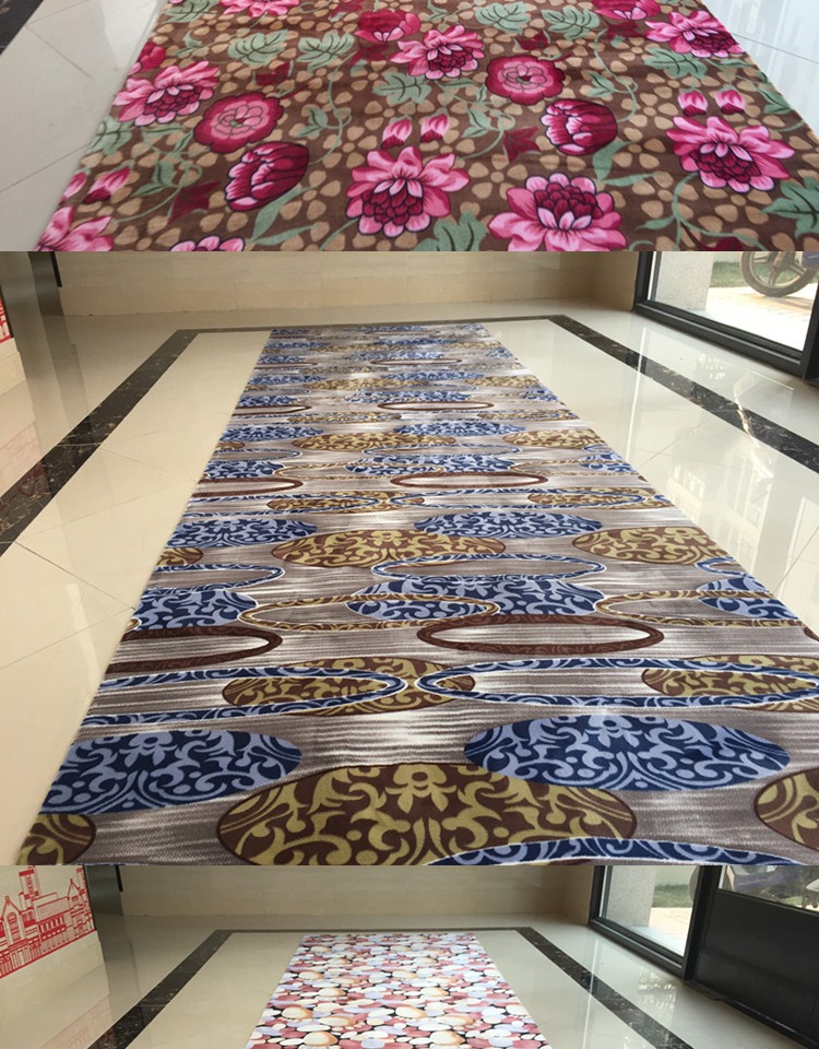 Có thể cắt hành lang cầu thang thảm flannel vải mềm mỏng không cửa xe thảm trải giường mùa đông
