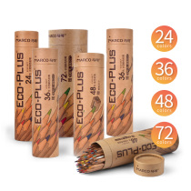 Marco water-soluble color pencil log cylinder 24 36 48 72 color art painting color oily lead