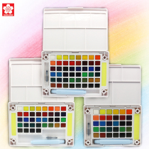 Japanese cherry blossom solid watercolor paint set transparent solid pigment cherry blossom watercolor 30 color 36 color 48 color