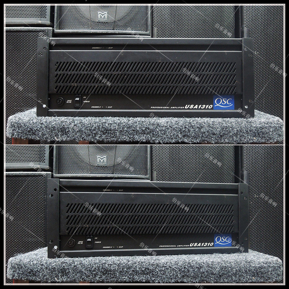 Original American QSC USA1310 second-hand professional stage imported hifi monitor rear-level gold-sealed tube amplifier