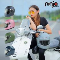 NINJA retro helmet Halle rider riding full armor high cap VESPA RA ginger goblet pedal retro armor
