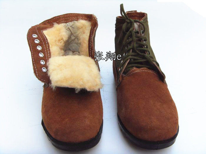 Bottes militaires pour homme en cuir - Ref 1399167 Image 5
