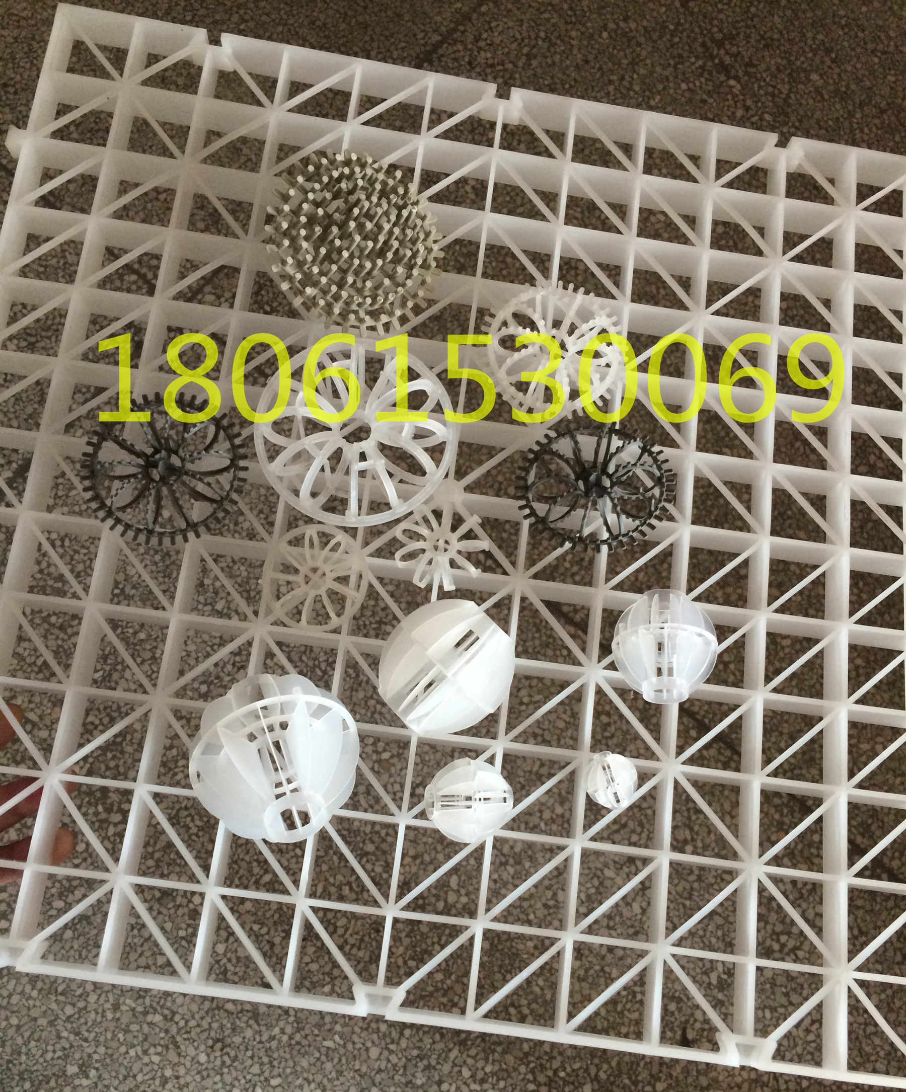 Supply exhaust gas tower isolation support with PP grille plate PP grid plate 500 * 500 * 25