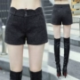 Quần short nữ mùa đông 2018 mới sóng hoang dã phiên bản Hàn Quốc đã mỏng eo cao Người mẫu mùa đông mặc quần len mùa đông quần short trắng nữ mặc với áo gìquần jean ngắn nữ đẹp