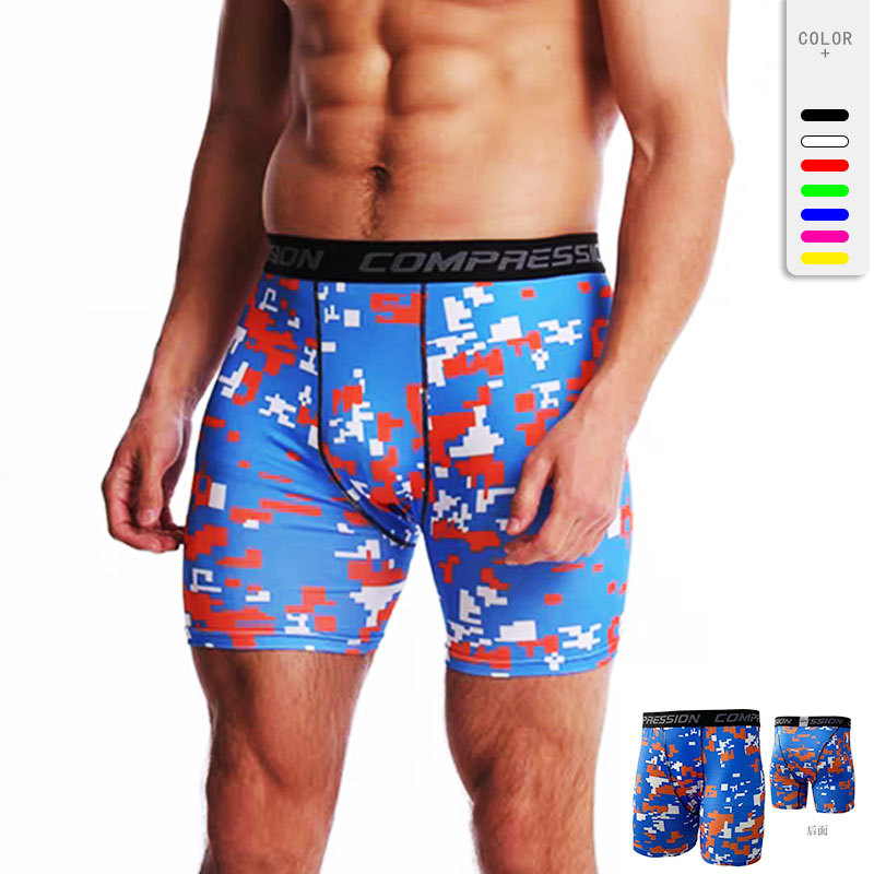 Men's Sports Compression Shorts, Quick-Drying, Breathable, Elastic, for Basketball, Running, Training, Fitness, Thin Five-Point Leggings Men's Sports Compression Shorts, Quick-Drying, Breathable, Elastic, for Basketball, Running, Training, Fitness, Thin Five-Point Leggings