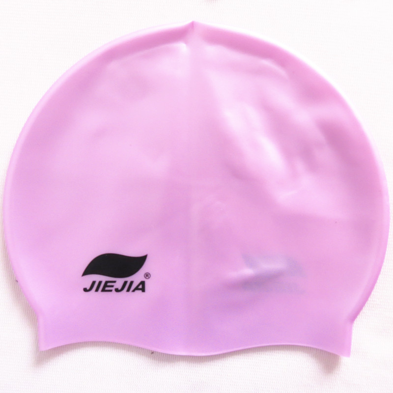 Jiejia big boy mũ bơi nam và nữ trưởng thành tóc dài silicone không thấm nước thời trang Hàn Quốc mũ bơi dễ thương mũ phẳng mũ bơi xịn	
