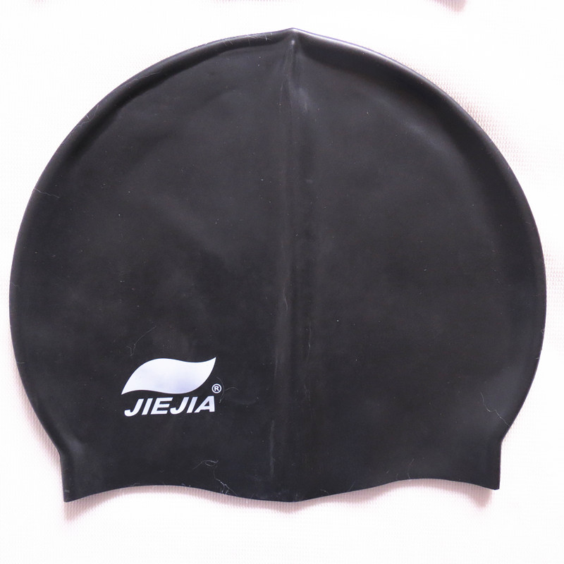 Jiejia big boy mũ bơi nam và nữ trưởng thành tóc dài silicone không thấm nước thời trang Hàn Quốc mũ bơi dễ thương mũ phẳng mũ bơi xịn	