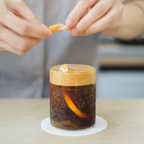 ins Super Fire Cup Net red restaurant glass high color value fruit cup milk tea cup large capacity fruit cup