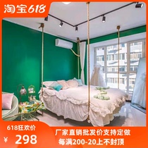 Net Red Folk Sleeping Hammock with the same style Indoor Swing Bed Suspended Bed Hotel Villa Creativity Small Red Book Rocking Bed