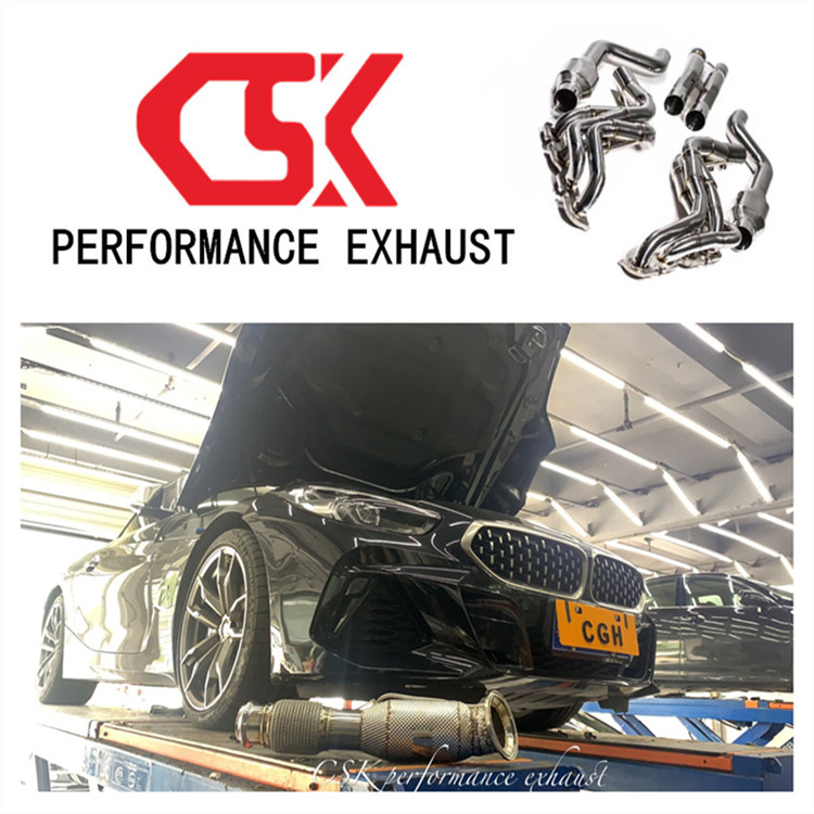 BMWZ4 B58 3 0T retrofit upgrade CSK full section midsection valve head section exhaust pipe roadster sound noise