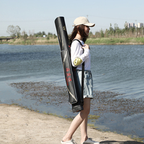 Fishing bag fishing gear bag fishing pole bag ultra-light portable pole bag 1 25 meters waterproof Luya Sea pole storage bag two layers 2