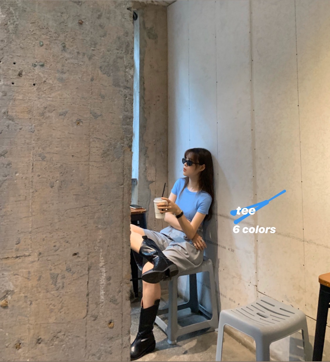 Lonslan Spring/Summer 2021 One Short Simple, Soft and Comfortable Short Sleeve in Pure Color