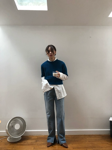 Демисезонные джинсы, штаны, по фигуре, свободный прямой крой, высокая талия