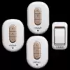 One to three wireless doorbell Home long-distance remote control 1 press 3 ring waterproof hotel club electronic smart doorbell