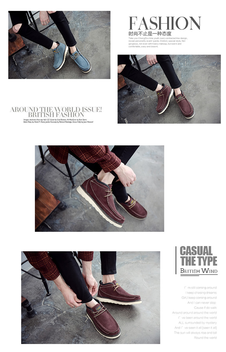 Da Harajuku phong cách Martin khởi động của nam giới boots retro khởi động thoáng khí xu hướng để giúp kích thước lớn sa mạc dụng cụ khởi động mùa hè