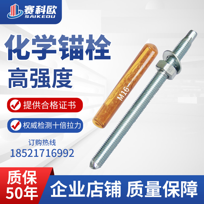 304 stainless steel chemical anchor bolt chemical potion expansion screw M8 M10 M12 M14 M16 M20 M24