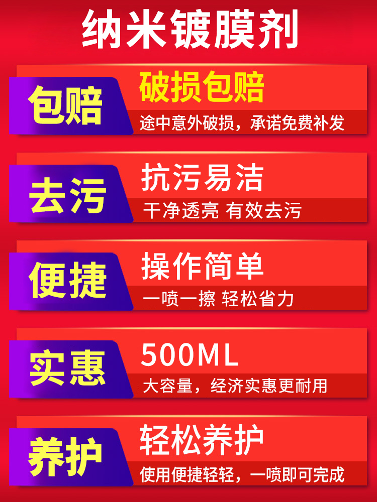 Hand spray wax decontamination glazing maintenance protection anti-oxidation liquid wax polishing coating white car waxing maintenance