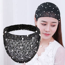Year after year good things recommend handmade beading to cover white hair and broken hair use her white hair artifact pearl hairband headdress