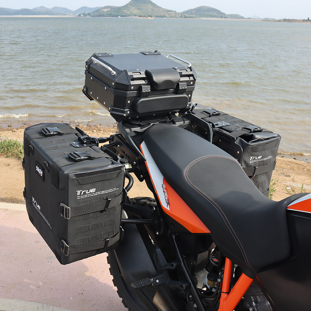 Aluminum alloy quick release tail box for motorcycles, small tail box, low box, scooter, universal style, traffic police rider, same style tail box