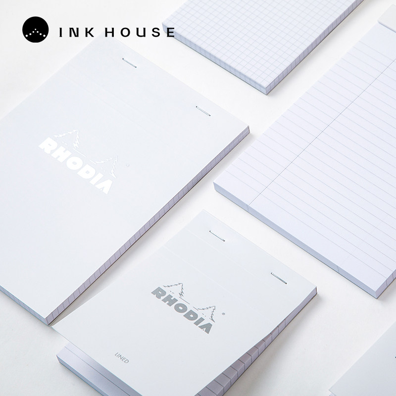 Fundra Line France Rhodia Rogea on top of the notebook white paper box crosswire note notepad notepad